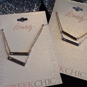Little sister/big sister necklaces
